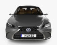 Lexus ES hybride avec Intérieur 2024 Modèle 3d vue frontale