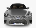 Lexus LS гібрид з детальним інтер'єром 2024 3D модель front view