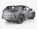 Lexus NX F Sport híbrido con interior 2024 Modelo 3D
