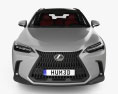 Lexus NX F Sport гибрид с детальным интерьером 2024 3D модель front view