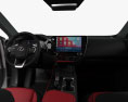 Lexus NX F Sport гибрид с детальным интерьером 2024 3D модель dashboard