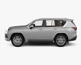 Lexus LX Luxury US-spec with HQ interior 2024 3d model side view