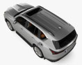 Lexus LX Luxury US-spec avec Intérieur 2024 Modèle 3d vue du dessus