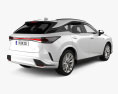 Lexus RX гибрид F Sport US-spec с детальным интерьером 2024 3D модель back view