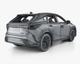 Lexus RX híbrido F Sport US-spec com interior 2024 Modelo 3d