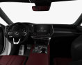 Lexus RX гибрид F Sport US-spec с детальным интерьером 2024 3D модель dashboard