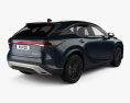 Lexus RX Premium 2024 3Dモデル 後ろ姿