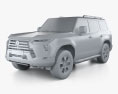 Lexus GX Overtrail 2024 3Dモデル clay render