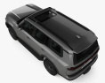 Lexus GX Premium US-spec 2024 3D-Modell Draufsicht