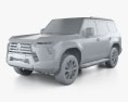 Lexus GX Premium US-spec 2024 Modello 3D clay render
