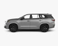 Lexus TX hybrid F Sport US-spec 2024 3D-Modell Seitenansicht