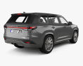 Lexus TX Premium US-spec 2024 3D模型 后视图