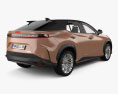 Lexus RZ 450e с детальным интерьером 2023 3D модель back view