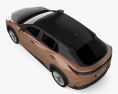 Lexus RZ 450e з детальним інтер'єром 2023 3D модель top view