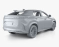Lexus RZ 450e с детальным интерьером 2023 3D модель