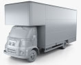 Leyland FG 箱型トラック 1968 3Dモデル clay render