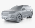 Li Xiang One 2024 3D модель clay render