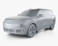 Li L9 2022 Modello 3D clay render