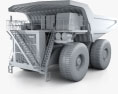 Liebherr T 282B ダンプトラック 2012 3Dモデル clay render