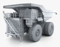 Liebherr T 264 Dump Truck 2017 3d model clay render