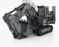 Liebherr R9400 Bagger 2018 3D-Modell wire render