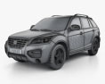 Lifan X60 SUV 2014 3D-Modell wire render