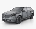Lincoln MKT 2015 3d model wire render