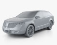 Lincoln MKT 2015 3d model clay render