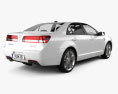 Lincoln MKZ 2013 3D модель back view