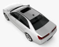 Lincoln MKZ 2013 Modello 3D vista dall'alto