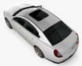 Lincoln MKS 2016 Modello 3D vista dall'alto