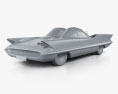 Lincoln Futura 1955 Modello 3D clay render