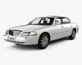 3D model of Lincoln Town Car L 2011