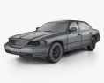 Lincoln Town Car L 2011 3d model wire render