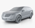 Lincoln MKT 2016 3D 모델  clay render