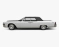Lincoln Continental convertible 1964 3d model side view