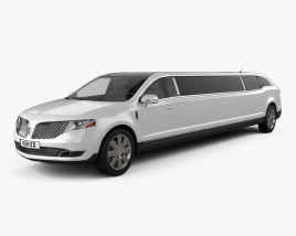 3D model of Lincoln MKT Royale Limousine 2014