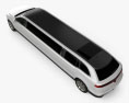 Lincoln MKT Royale Limousine 2014 Modello 3D vista dall'alto