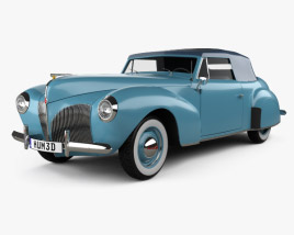 Lincoln Zephyr Continental cabriolet 1939 3D model