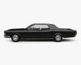 Lincoln Continental sedan 1968 3d model side view