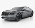 Lincoln Continental Concept 2017 3d model wire render