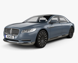 Lincoln Continental with HQ interior 2017 3D model