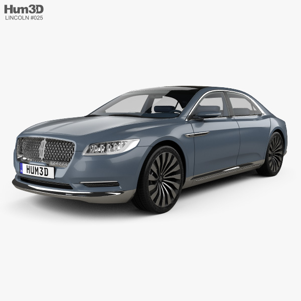 Lincoln Continental with HQ interior 2017 3D model