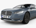 Lincoln Continental 인테리어 가 있는 2017 3D 모델 