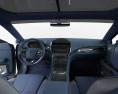 Lincoln Continental com interior 2017 Modelo 3d dashboard