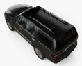 Lincoln Navigator з детальним інтер'єром 2014 3D модель top view