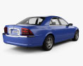 Lincoln LS 2002 3d model back view