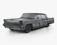 Lincoln Continental Mark IV 1959 Modello 3D wire render