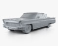 Lincoln Continental Mark V 1960 3D模型 clay render