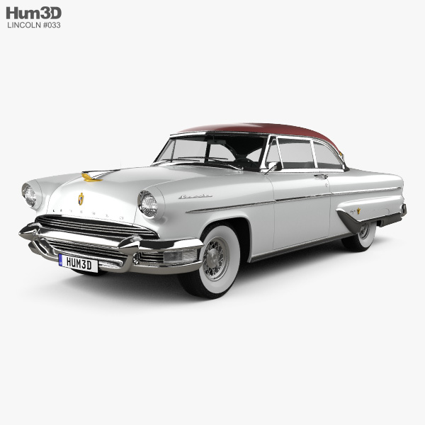 Lincoln Capri hardtop Coupe 1955 3D 모델 